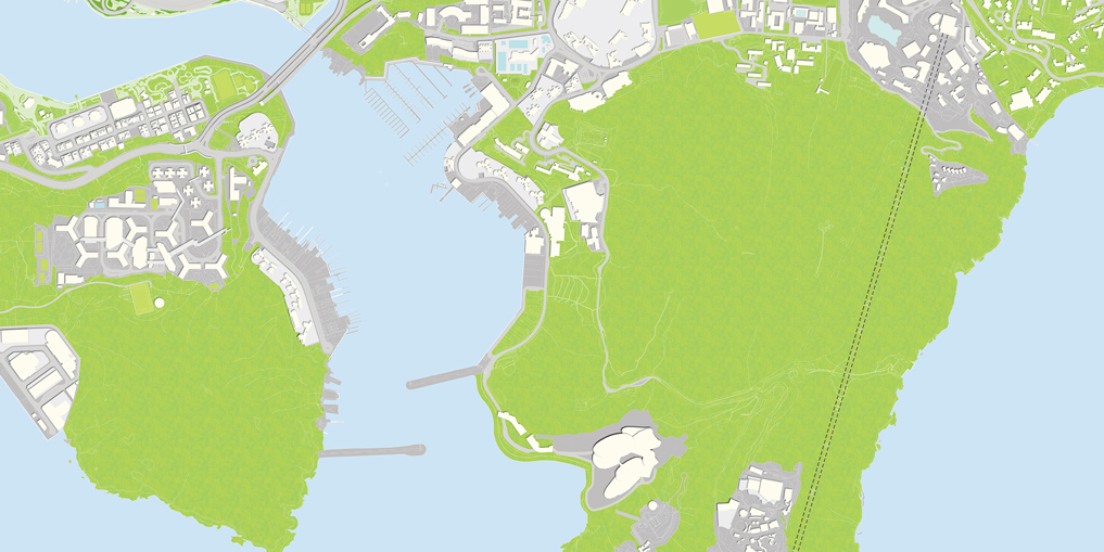 Sham Wan and Po Chong Wan Water fronts map